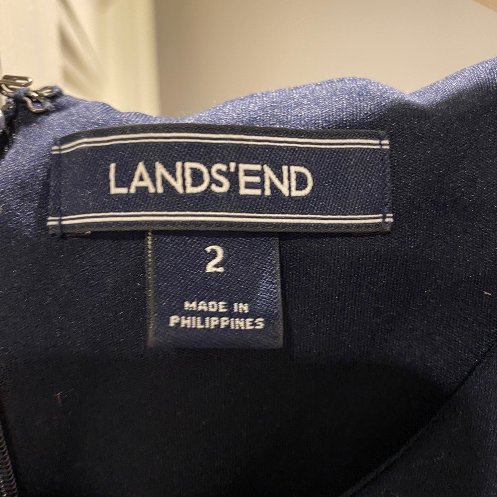 Lands' End Navy Sheath Dress - Picture 3 of 5